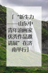 “新生力——山东中青年油画家优秀作品邀请展”在济南举行